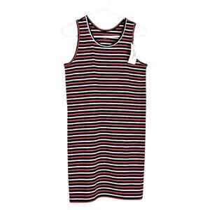 Vineyard Vines Girls XL (16) Sankaty Tank Dress Stripes Red White Blue NWT